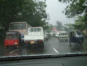 Regen in Colombo
